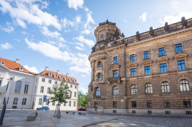 Dresden Eski Kasabası 'ndaki Polis Merkezi - Dresden, Saksonya, Almanya