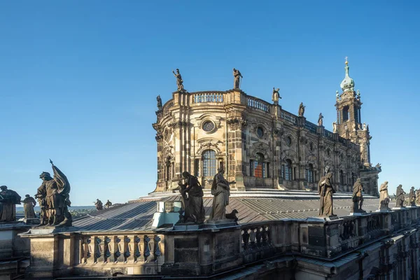 Дрезденський Католицький Собор Дрезден Саксонія Німеччина — стокове фото