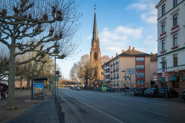 Dreikonigskirche Igreja Dos Três Reis Frankfurt Alemanha — Fotografia de Stock