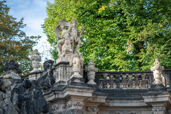 Dresden Deutschland September 2019 Neptun Und Amphitrit Skulptur Nymphenbad Zwinger — Stockfoto