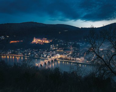 Heidelberg Kalesi ve Eski Köprü (Alte Brucke) - Heidelberg, Almanya