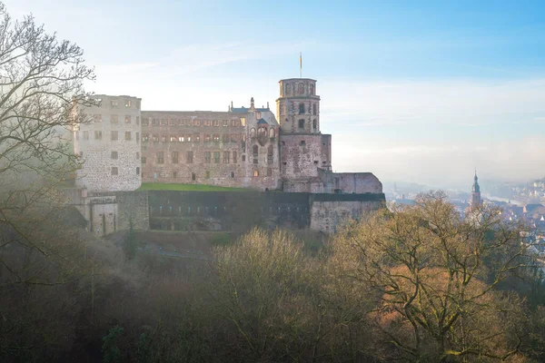 Замок Гейдельберг Гейдельберг Германия — стоковое фото