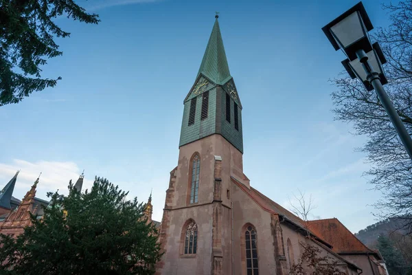 Peters Kyrka Peterskirche Heidelberg Tyskland — Stockfoto