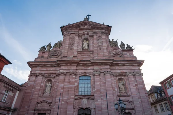 Jesuitenkirche Igreja Jesuíta Fachada Heidelberg Alemanha — Fotografia de Stock