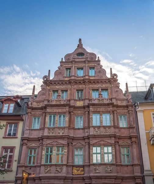 Haus Zum Ritter Casa Dei Cavalieri Heidelberg Germania — Foto Stock