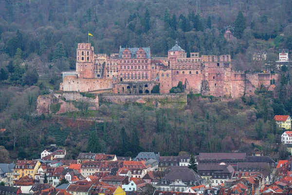 Замок Гейдельберг Гейдельберг Германия — стоковое фото