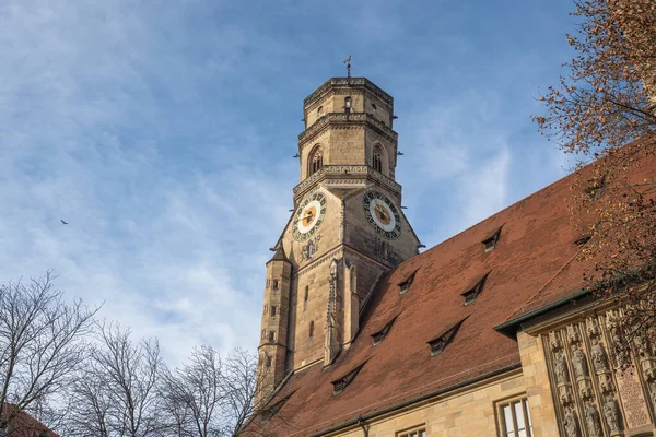 Stiftskirche Колегіальна Церква Штутгарт Німеччина — стокове фото
