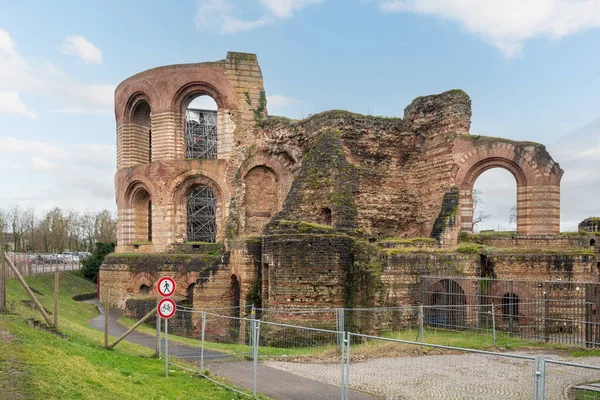 Trier Imperial Baths Kaiserthermen Ruins Трир Германия — стоковое фото