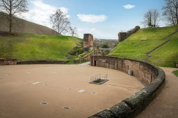 Trier Amphitheater Old Roman Ruins Трир Германия — стоковое фото