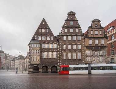Deutsches Haus eski Rathscafe ve Bremen Old Town - Bremen, Almanya
