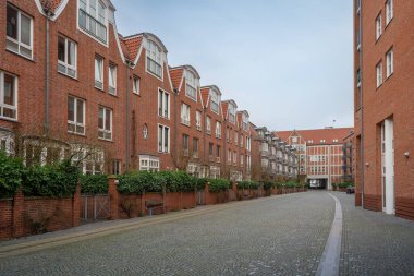 Teerhof 'taki Brick Binaları - Bremen, Almanya
