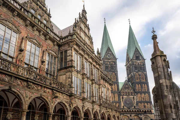 Bremen Cathedral Old Town Hall Bremen Germany — Stock Photo, Image
