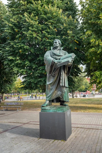 Pomnik Martina Luthera Berlin Niemcy — Zdjęcie stockowe