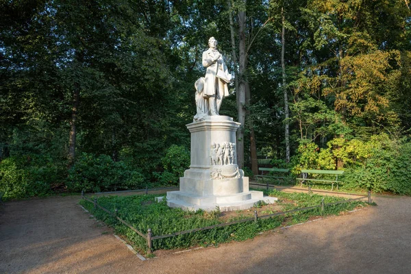 Statuia Lui Albert Lortzing Din Parcul Tiergarten Berlin Germania — Fotografie, imagine de stoc