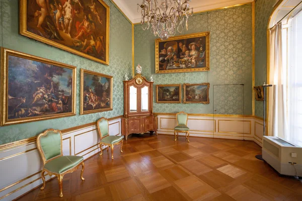 Berlim Alemanha Setembro 2019 Frederick Great Bedchamber Charlottenburg Palace Interior — Fotografia de Stock