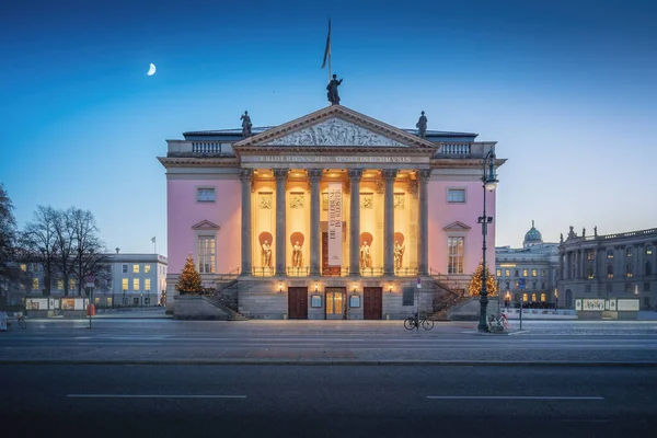 Berlin Niemcy Styczeń 2020 Berlińska Opera Państwowa Nocy Berlin Niemcy — Zdjęcie stockowe