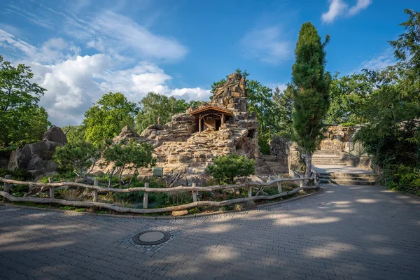 stock image Berlin, Germany - Sep 12, 2019: Ibex enclosure at Berlin Zoo - Berlin, Germany