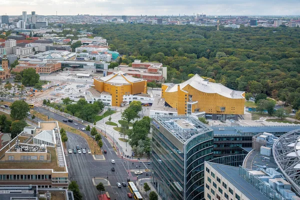 Berlin Deutschland September 2019 Luftaufnahme Von Berlin Mit Der Berliner — Stockfoto