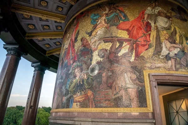 Berlin Germany Sep 2019 Mosaics Commemorating Union Germany Base Victory — Stock Photo, Image