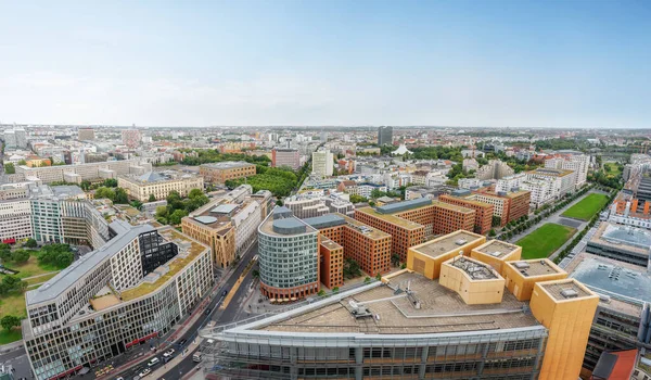 Panoramic Aerial View Kreuzberg Buildings Potsdamer Platz Berlin Germany — Stock Photo, Image
