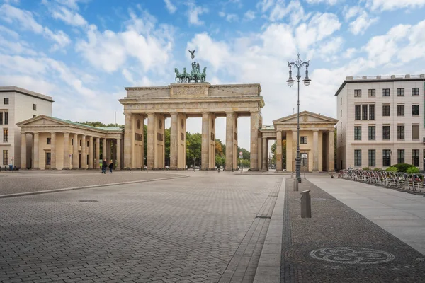 Portão Brandemburgo Pariser Platz Berlim Alemanha — Fotografia de Stock