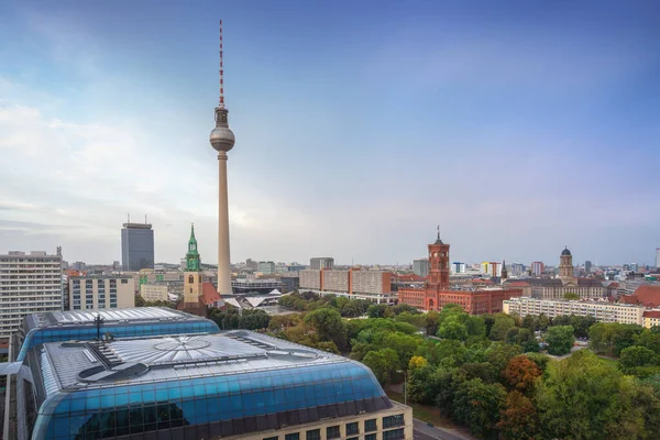 Aerial View Berlin Tower Mary Church Berlin City Hall Old — Stock Photo, Image