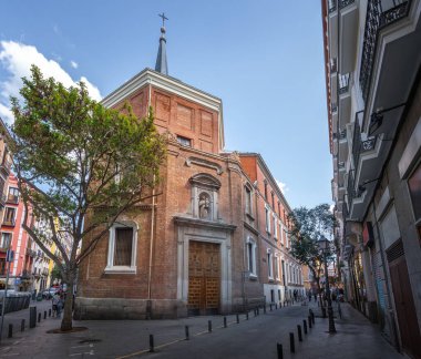 Madrid, İspanya - 23 Mart 2019: Saint Anthony Kilisesi (San Antonio de los Alemanes) - Madrid, İspanya