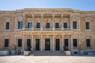 Madrid, İspanya - 18 Haziran 2019: Ulusal Arkeoloji Müzesi - Madrid, İspanya