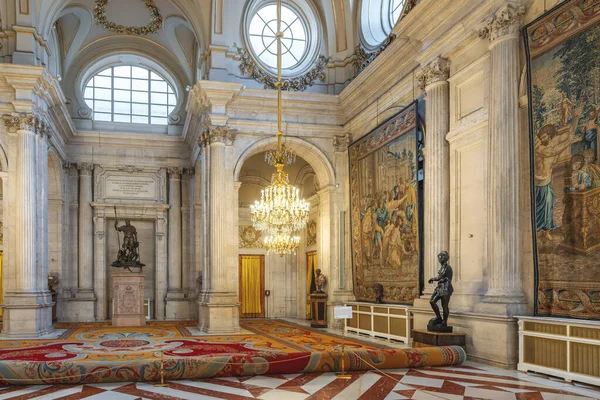Madrid Spain Mar 2019 Columns Hall Salon Columnas Royal Palace — стокове фото