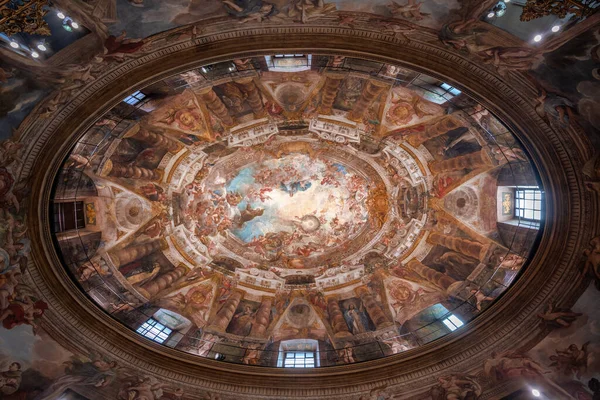 Madrid Spain Mar 2019 Baroque Fresco Ceiling Interior Saint Anthony — 스톡 사진