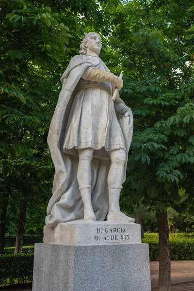 Madrid Spanien Juni 2019 Statue Von König Garcia Von León — Stockfoto