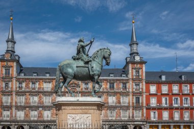 Kral III. Philip (Felipe III) Plaza Belediye Başkanı - Madrid, İspanya