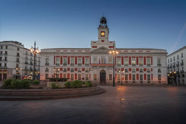 Puerta Del Sol Meydanı Spanya Kraliyet Postanesi Real Casa Correos — Stok fotoğraf
