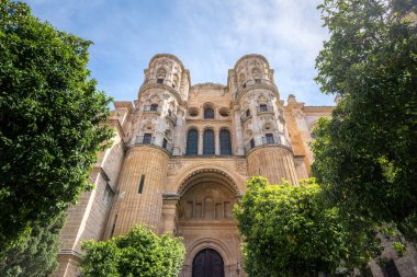 Malaga Katedrali Doğu Cephesi - Malaga, Endülüs, İspanya
