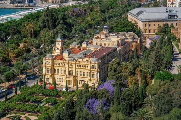 Vue Aérienne Hôtel Ville Malaga Malaga Andalousie Espagne — Photo