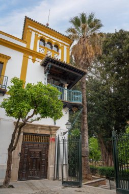 Sevilla Barberinden Rosina Balkon (Balkon de Rosina) - Sevilla, Endülüs, İspanya
