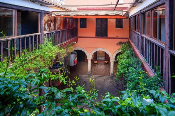 Cordoba Spanien Jun 2019 House Sefarad Courtyard Jewish Quarter Juderia — Stockfoto