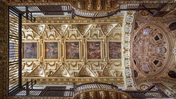 Kordoba Hiszpania Czerwca 2019 Sufit Kościoła San Agustin Droga Kościołów — Zdjęcie stockowe