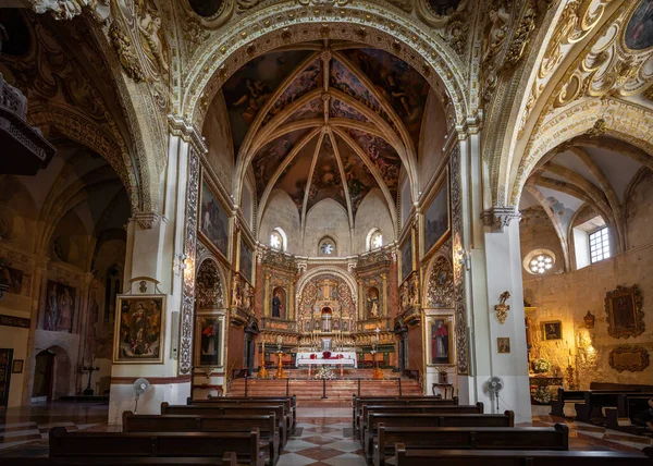 Κόρδοβα Ισπανία Ιουν 2019 Εκκλησία Του Αγίου Αυγουστίνου Εσωτερικό Διαδρομή — Φωτογραφία Αρχείου