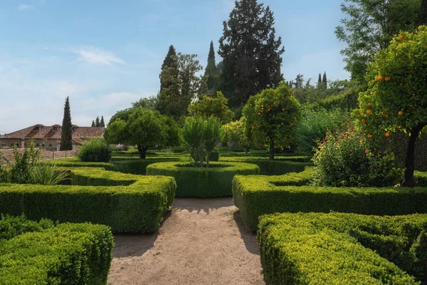 Gärten Des Casa Del Chapiz House Granada Andalusien Spanien — Stockfoto