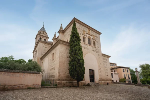 Igreja Santa Maria Alhambra Alhambra Granada Andaluzia Espanha — Fotografia de Stock
