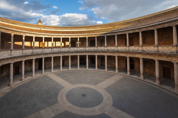 Innenraum Des Palastes Karls Der Alhambra Granada Andalusien Spanien — Stockfoto