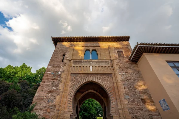 Wine Gate Puerta Del Vino Alhambra Granada Andalusie Španělsko — Stock fotografie