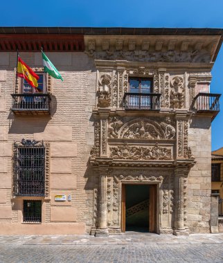 Granada, İspanya - 6 Haziran 2019: Granada Arkeoloji Müzesi - Granada, Endülüs, İspanya