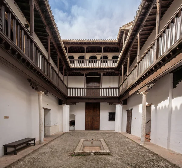 Granada Spanien Juni 2019 Innenhof Des Hernan Lopez Feri House — Stockfoto