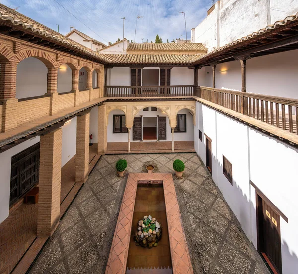 그라나다 스페인 2019 Horno Del Oro House Courtyard Granada Andalusia — 스톡 사진