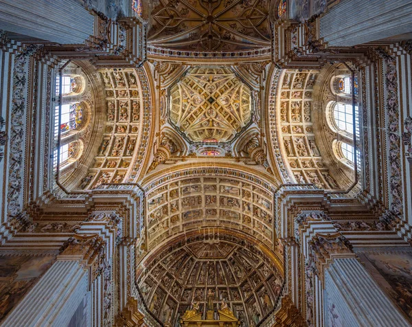 Granada Spagna Giugno 2019 Soffitto Della Chiesa Del Monastero Reale — Foto Stock