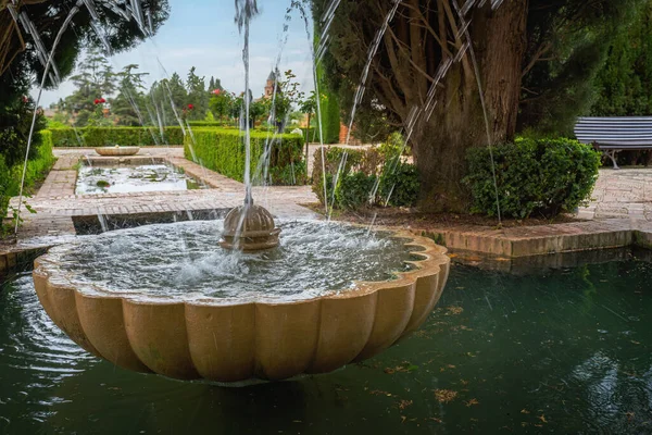 Granada Spain Травня 2019 Fountain Generalife Gardens Alhambra Granada Andalusia — стокове фото