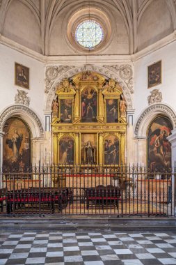 Granada, İspanya - 25 Mayıs 2019: Granada Katedrali İçişleri - Granada, Endülüs, İspanya