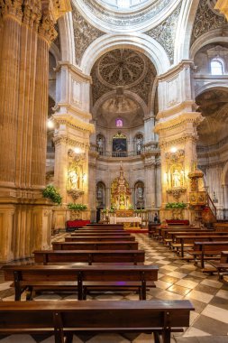 Granada, İspanya - 27 Mayıs 2019: Sagrario Kilisesi (Iglesia del Sagrario) - Granada, Endülüs, İspanya